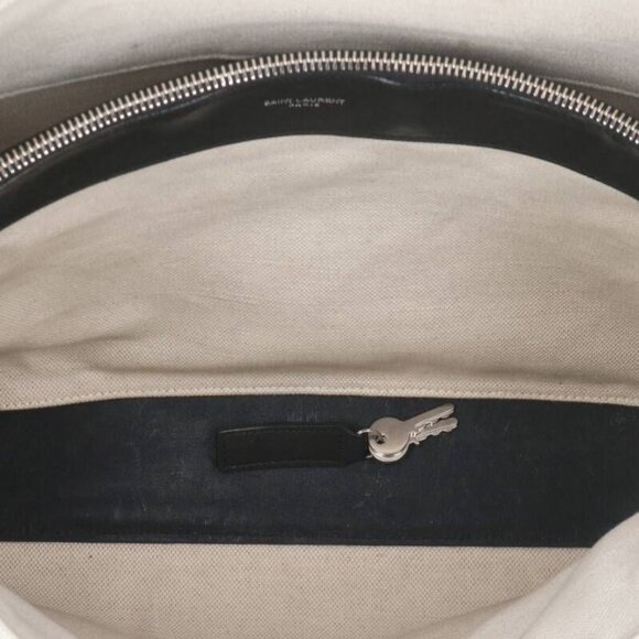Saint Laurent Paris Thin Large Sac De Jour Canvas Tote Bag - Picture 3 of 5